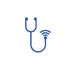 chi st francis telemedicine services - blue doctor stethoscope icon