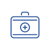 chi st francis general physician services - blue physican bag icon